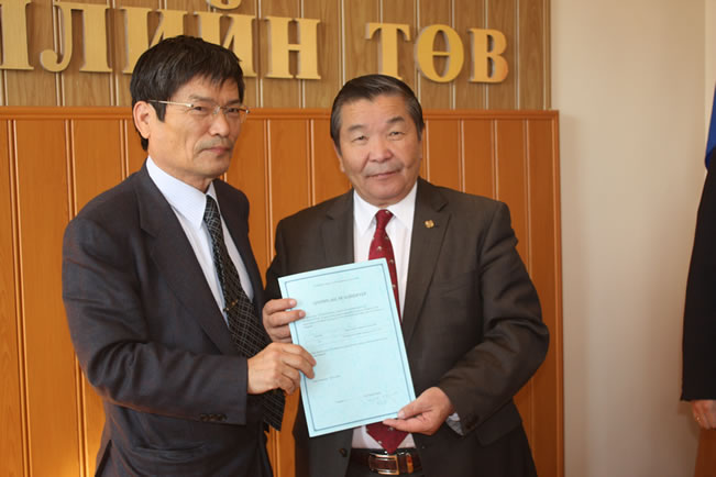 ウランバートル市長と